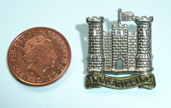 6th Inniskilling Dragoons Bi-metal Other Ranks Bi-Metal Collar Badge — image 2