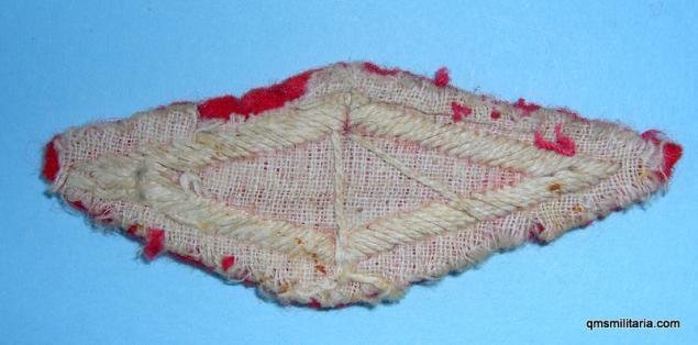 Embroidered Cloth Proficiency Diamond Efficiency Badge as worn by Volunteer Rifle Corps / Volunteer Battalions, 1879 - 1909 — image 2