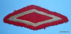 Embroidered Cloth Proficiency Diamond Efficiency Badge as worn by Volunteer …