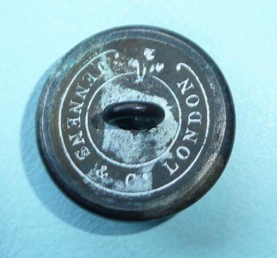 Victorian Staffordshire Regiment Volunteer Battalion Officers Large Pattern Silver Plated Button — image 2