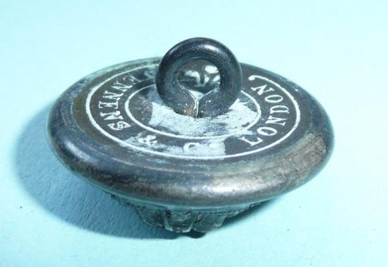 Victorian Staffordshire Regiment Volunteer Battalion Officers Large Pattern Silver Plated Button — image 3