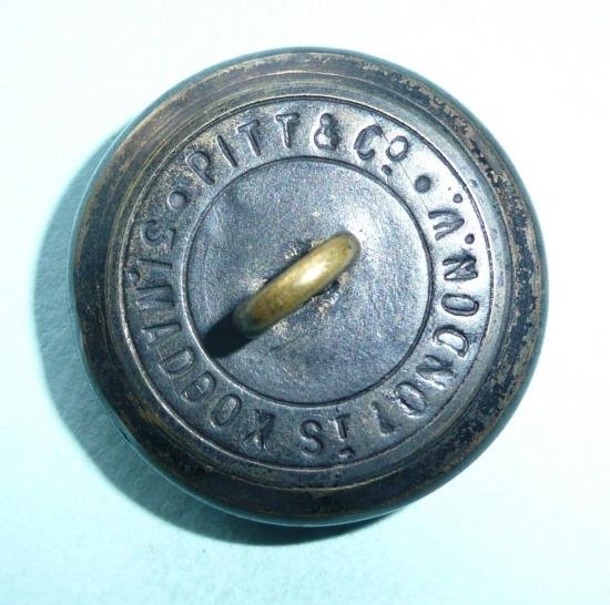 The Royal Ulster Rifles ( RUR ) Officers Black Metal Large Pattern Button, Kings Crown — image 2