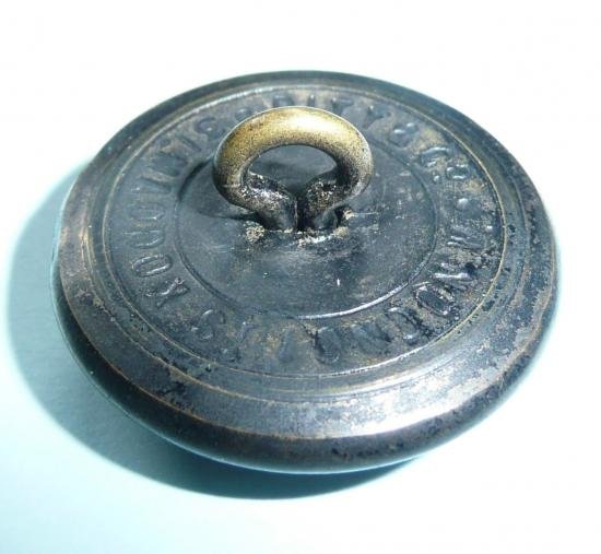 The Royal Ulster Rifles ( RUR ) Officers Black Metal Large Pattern Button, Kings Crown — image 3