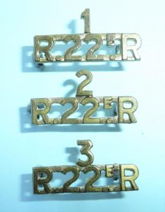 Canadian Royal 22nd Regiment Set of Brass Shoulder Titles for …