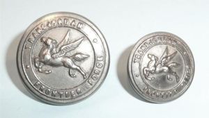 Transjordan Frontier Force (TFF) Officers Silver Plated Large and Medium …