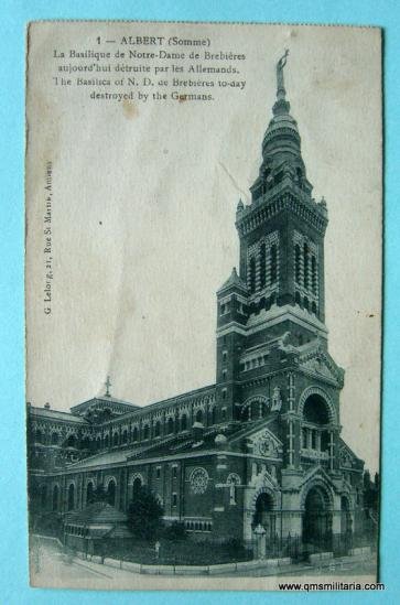 Pair of WW1 Postcards concerning the fate of Albert Cathedral — image 2