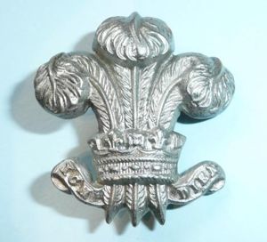 Ceylon Light Infantry White Metal Collar Badge