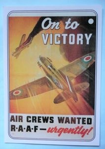 WW2 RAAF (Royal Australian Air Force) Reproduction Postcard of Original …