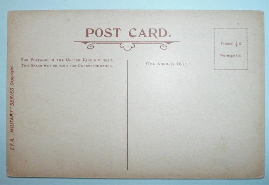 Pre WW1 Real Photographic Coloured Postcard- Queens Westminster Volunteers, Mounted Infantry Detachment — image 3