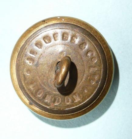 Pre WW1 Irish Guards Officers Large Pattern Gilt Button, Kings Crown - Jennens — image 2