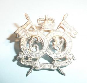 16th/5th Queens Royal Lancers Officers Silver Plated Die Cast Collar …