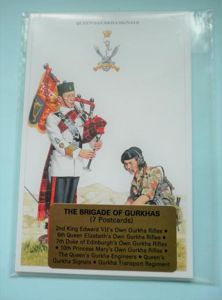 The Brigade of Gurkhas Set of 7 Different Postcards published …