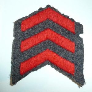 WW2 Royal Air Force (RAF) Woven 3 Year Red Service …