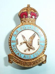 RAF No 202 General Reconnaissance Squadron Royal Air Force badge, …
