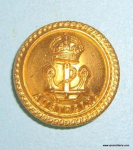 Royal Australian Navy ( RAN ) Officers Large Gilt Button, …