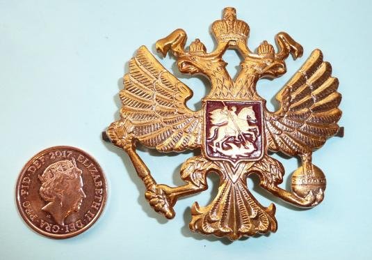 Russian Military Cap Badge - Copper Alloy and Enamel — image 2