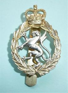 Womens Royal Army Corps (WRAC) aa Bi-coloured cap badge - …