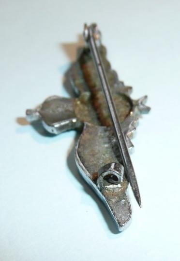 WW2 Royal Air Force ( RAF ) White Metal Pilots Wing Sweetheart Brooch — image 4