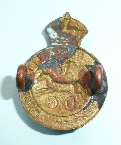 5th Dragoon Guards Bi-Metal Right Facing Other Ranks Collar Badge — image 2