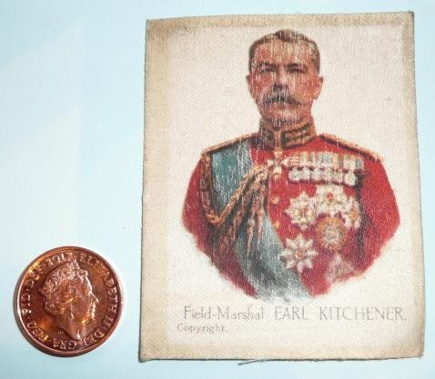 Boer War / WW1 Field Marshal Earl Kitchener Cigarette Silk Card — image 2
