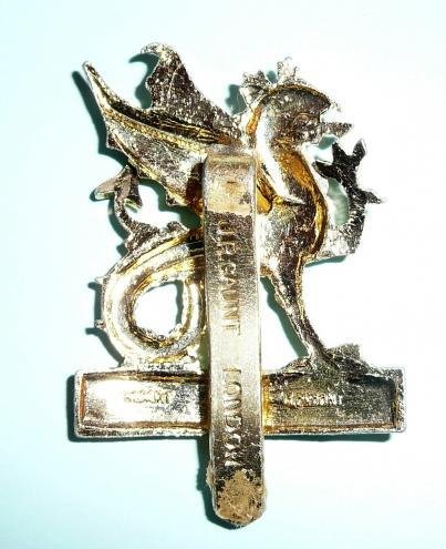 Wessex Brigade Brass AA Gold Anodised Aluminium Cap Badge, 1958 - 1969 Infantry Brigade, Gaunt London — image 2