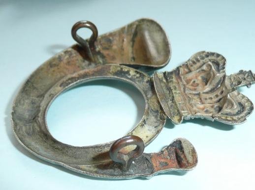 Generic Volunteer Rifle Corps White Metal Shako / Kepi Cap Badge, Circa 1859 - 1887 — image 4