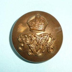RTR Royal Tank Regiment Officers Large Pattern Gilt Brass Button, …