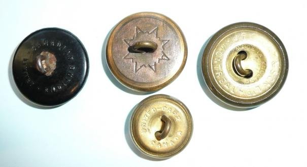 Set of 4 Different Types of Canadian General Service Buttons — image 2