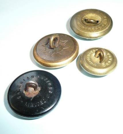 Set of 4 Different Types of Canadian General Service Buttons — image 4