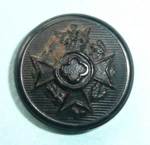 Royal Army Chaplains Department Medium Pattern Black Button - King's …