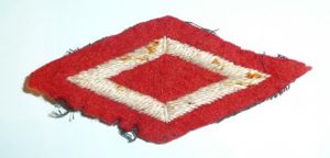 Embroidered Cloth Proficiency Diamond Efficiency Badge as worn by Volunteer …