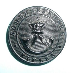 Somersetshire Rifles (Vounteers) Large Pattern Black Horn Button