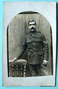 WW1 Original Postcard of Territorial Force Corporal wearing his Imperial …