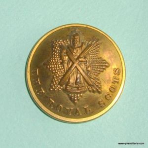 The Royal Scots Officers Large Gilt Brass Button (1st Foot)
