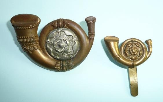 Kings Own ( Yorkshire Light Infantry ) (KOYLI) ( 51st & 105th Foot) Large Smasher / Pagri Hat Bi-Metal Cap Badge — image 2