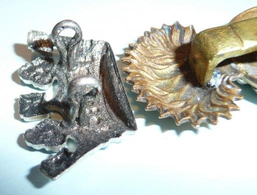 Princess Victoria 's Royal Irish Fusiliers (RIF) ( 87th & 89th Foot) Large Pattern Brodrick Cap Badge — image 4