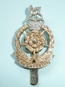 Lancastrian Brigade aa Anodised Aluminium Cap Badge - Timings