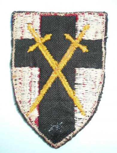 WW2 21st Army Group HQ Embroidered Cloth Formation Sign — image 2