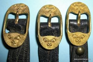 19th Century Victorian Cavalry Officers Sabretache Sling Billets with original …