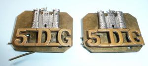 5th Inniskilling Dragoon Guards Matched Pair of Facing Bi Metal …