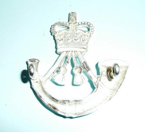 The Rifles Frosted Silver Plated Cap Badge — image 2