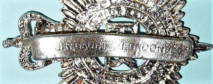 Royal Army Service Corps (RASC ) Gold AA Anodised Aluminium Cap Badge - JR Gaunt London — image 4