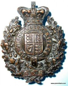 37th Middlesex Rifle Volunteers NCO 's Blackened Pouch Belt Badge, …