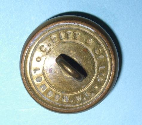 The 13th County of London Battalion ( Kensington ) Large Pattern Officer's Brass Metal Button — image 2