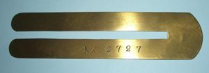 WW1 Brass Button Stick - Stamped NK 2727 - Norfolk …