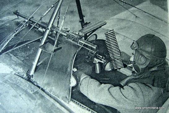WW1 original Postcard - Aviator prepares his Maxim Gun — image 2
