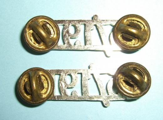 15th / 19th King 's Hussars Matched Pair Anodised Aluminium Shoulder Titles — image 2