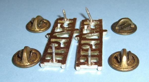 15th / 19th King 's Hussars Matched Pair Anodised Aluminium Shoulder Titles — image 4