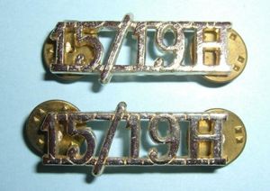 15th / 19th King 's Hussars Matched Pair Anodised Aluminium …