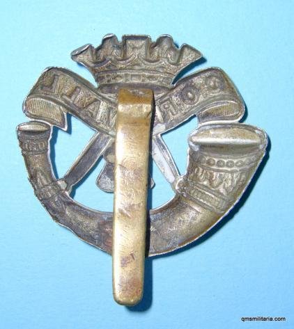 Duke of Cornwall 's Light Infantry DCLI White Metal Cap Badge — image 2